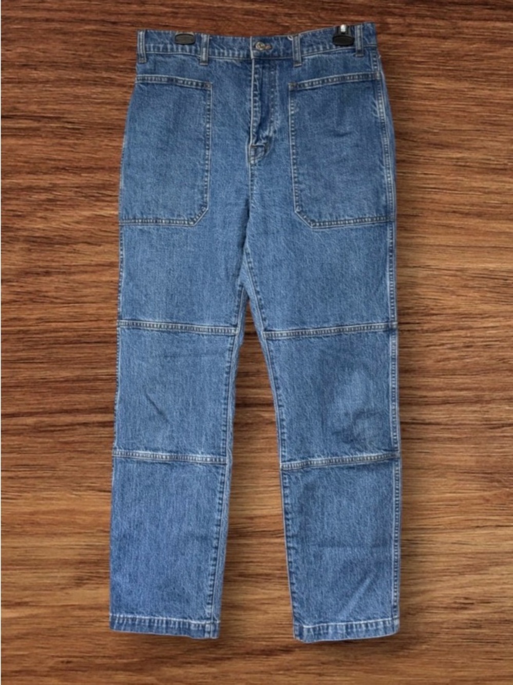 EUC The '90s Straight Utility Jean in Fenwood Wash from Madewell SZ 30/29